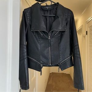 Lulu’s Up on a Tuesday Black Vegan Leather Jacket